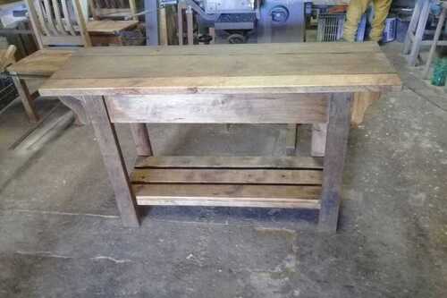 Reclaimed wood working bench